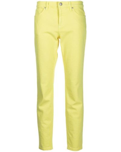 P.A.R.O.S.H. High-rise Slim-fit Jeans - Yellow