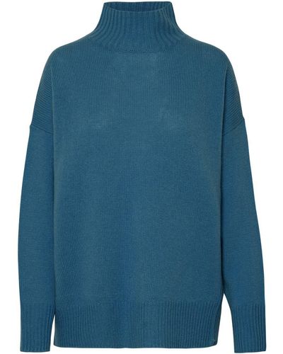 360cashmere 'camden' Turtleneck Sweater In Light Blue Cashmere