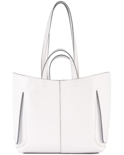 Orciani Vulona Couture Leather Shopper - White