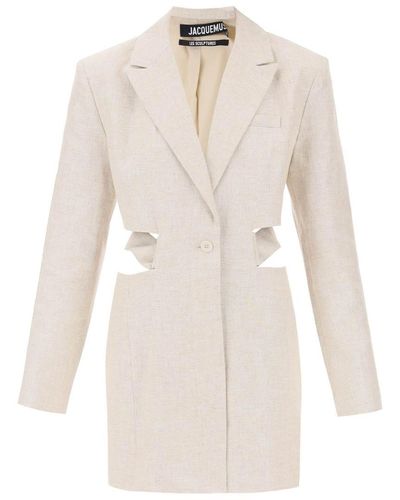 Jacquemus 'La Robe Bari' Mini Dress - White
