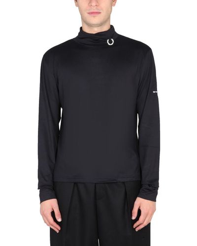 Fred Perry Turtleneck T-shirt - Blue