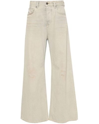 C.P. Company 1996 D-Sire Low-Rise Wide-Leg Washed Jeans - Natural