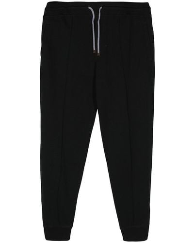 Brunello Cucinelli Sports Pants With Raised Stitching - Black
