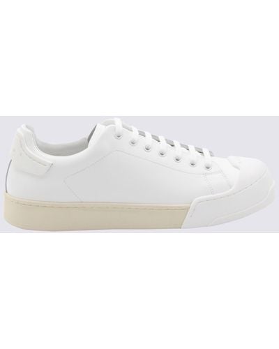 Marni White Leather Sneakers
