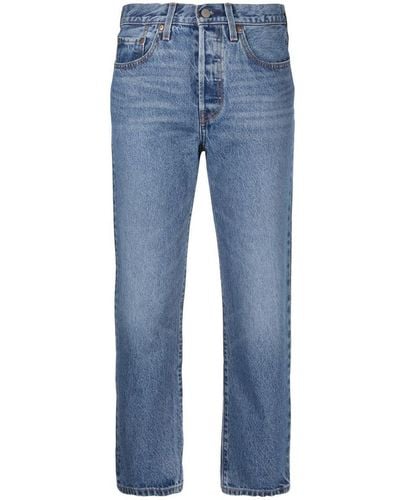 Levi's '501' Cropped Jeans - Blue