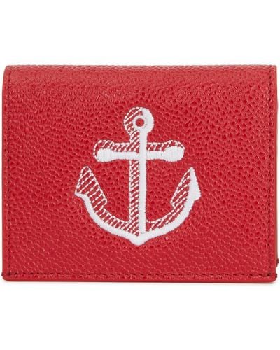 Thom Browne Anchor Embroidered Cardholder