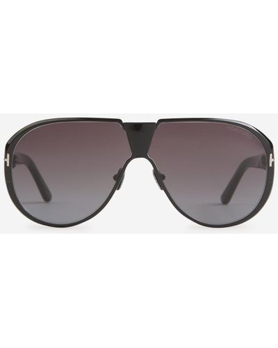 Tom Ford Vincenzo Aviator Sunglasses - Gray