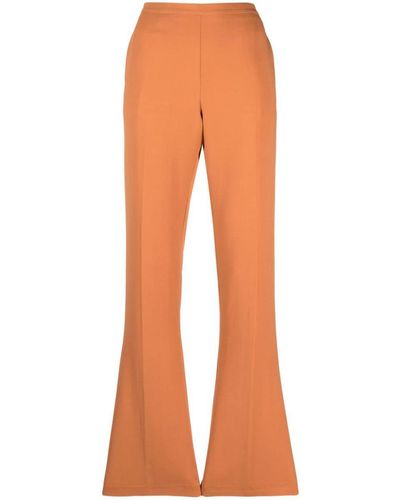 Forte Forte Forte_forte Stretch Cady Crepe Low Waist Trousers Clothing - Orange