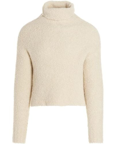 Ma'ry'ya Bouclé Sweater - White