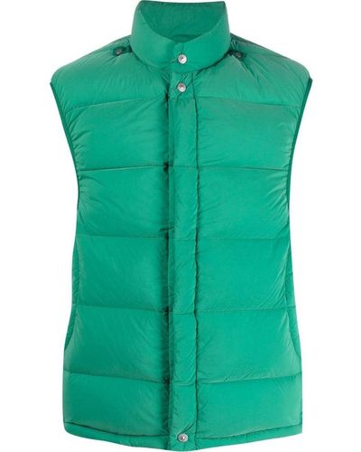 Stone Island Shadow Project Padded Zip-up Gilet - Green