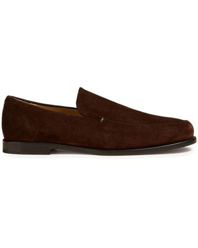 Khaite Alessio Suede Loafers - Brown