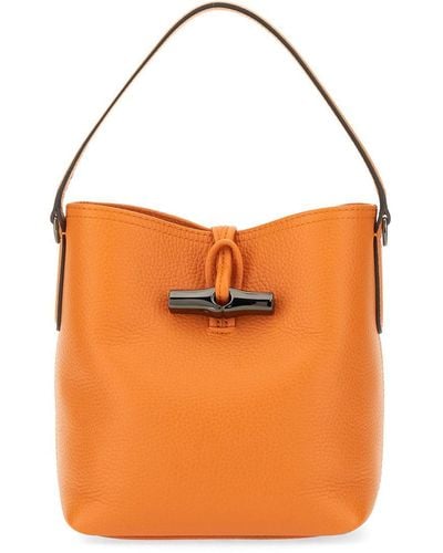 Longchamp Small Roseau Bag - Orange