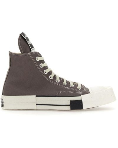 Rick Owens DRKSHDW x Converse Turbodrk Laceless Woven High-top Sneakers - Gray