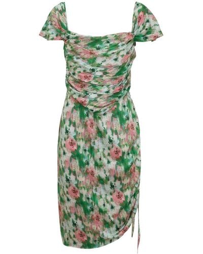 GIUSEPPE DI MORABITO Dress With Floral Print - Green