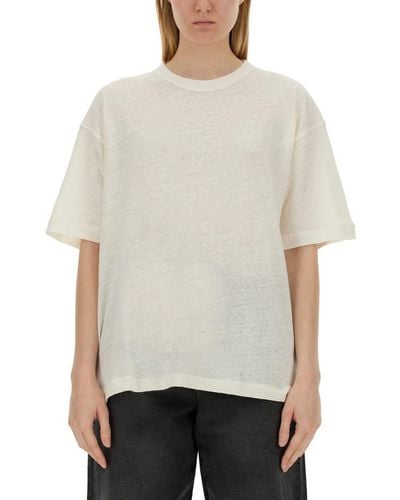 YMC Cotton And Linen T-Shirt - White