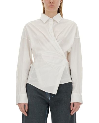 DIESEL Asymmetrical Shirt - White
