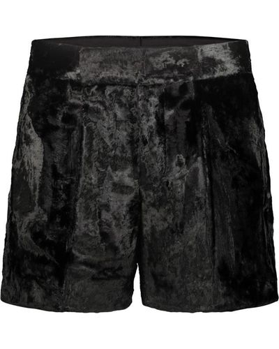 SAPIO N°7c Velvet Shorts Clothing - Black