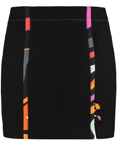Emilio Pucci Cotton Mini-skirt - Black