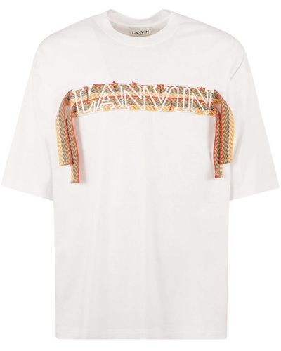 Lanvin Curb T-Shirt With Embroidery - White