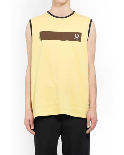 Fred Perry Tank Tops - Natural