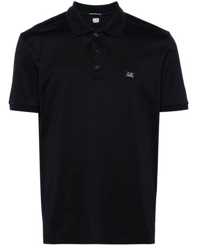 C.P. Company 70/2 Mercerized Jersey Polo Shirt - Black