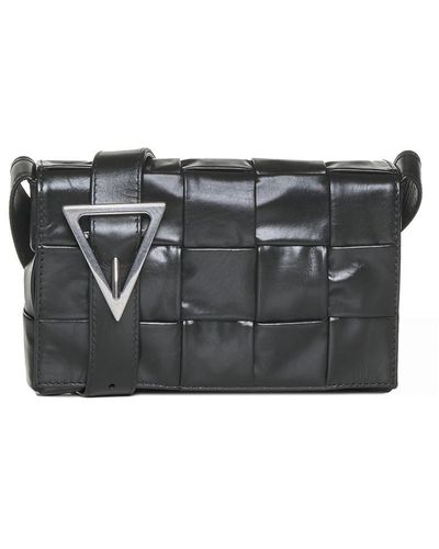 Bottega Veneta Cassette Leather Small Bag - Black