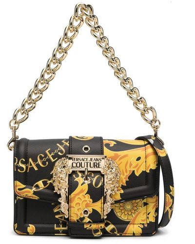 Versace Chain Couture Faux-leather Crossbody Bag - Metallic
