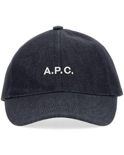 A.P.C. Charlie Baseball Hat - Blue