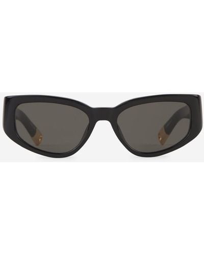 Jacquemus Rectangular Sunglasses - Gray