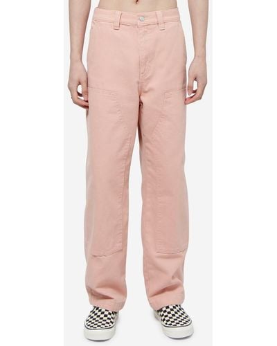 Buy Regular Fit Men Trousers Beige and Pink Combo of 2 Polyester