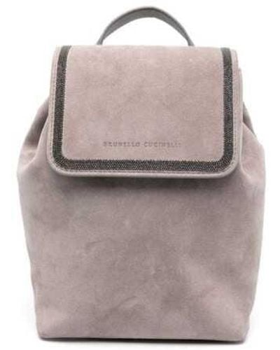 Brunello Cucinelli Backpacks - Grey