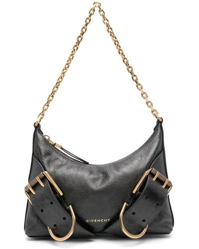 Givenchy Voyou Leather Shoulder Bag - Gray