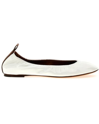 Lanvin Nappa Ballet Flats Flat Shoes - White
