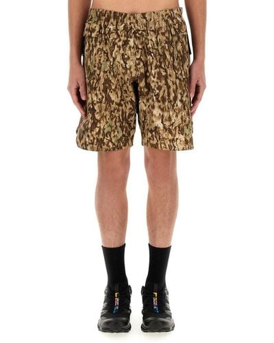 South2 West8 Poly Stretch Bermuda Shorts - Natural