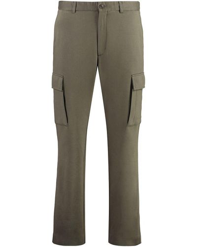 Moncler Cotton Cargo-Trousers - Gray