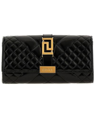 Versace "Greca Goddess" Clutch Bag - Black