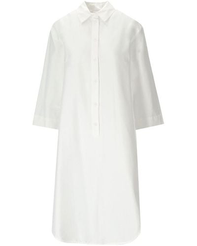 Max Mara Beachwear Uncino White Shirt Dress