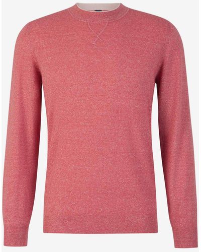 Fedeli Cashmere And Linen Sweater - Pink