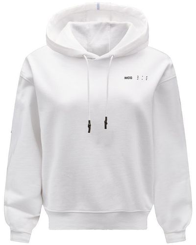 McQ Woman White Hoodie With Logo