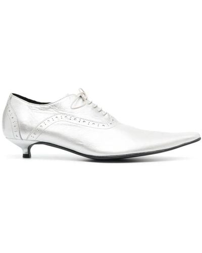 Comme des Garçons Ladies Acc Pumps Shoes - White