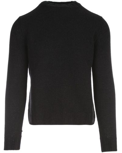FILIPPO DE LAURENTIIS Yack Crew Neck L/s Sweater Clothing - Black
