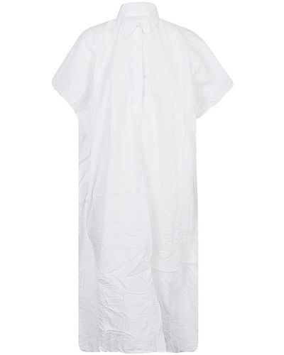 Liviana Conti Cotton Blend Shirt Dress - White