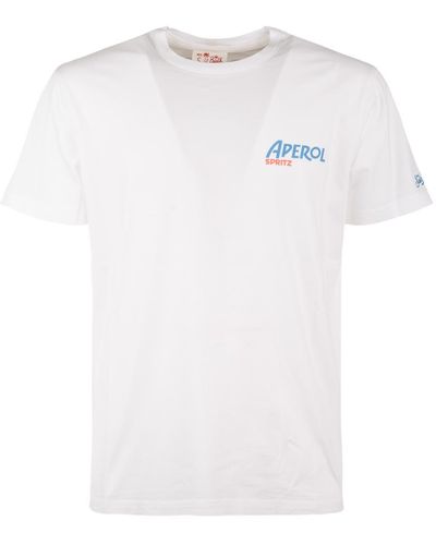 Saint Barth T-Shirt With Aperol Spritz Print - White