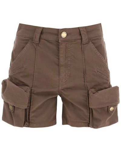 Pinko Porta Cargo Shorts - Brown
