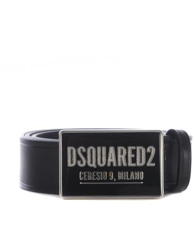 DSquared² Belts Black - White