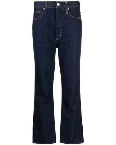 Agolde Whisper Mid-rise Flared Jeans - Blue