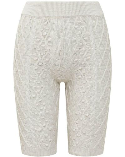 Loulou Studio Knee Length Shorts - White