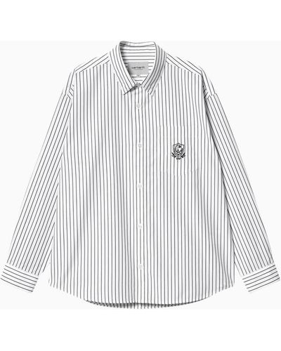 Carhartt Striped Cotton Shirt - White