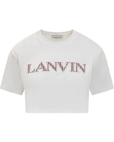 Lanvin Curb Cropped T-shirt - White