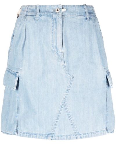 KENZO Cargo Denim Skirt - Blue